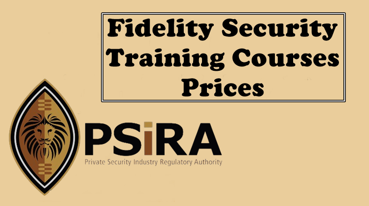 Fidelity Security Training Courses Prices